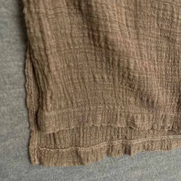 M. Rena Boho Lagenlook Gauze Tunic Womens Medium Beachy Artsy Breezy Made in USA - Picture 3 of 13